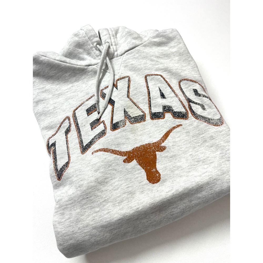 Rivalry Threads Texas Longhorns UT Austin Hoodie Gray Mens Medium Football 0294